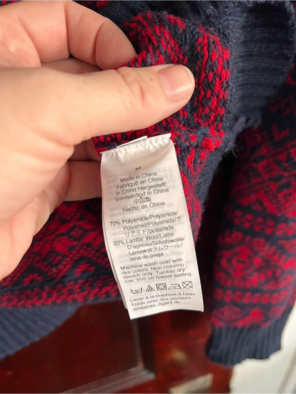 J Crew Women’s Nordic Fair Isle Lambswool Blend Crewneck size Medium - Picture 8 of 11